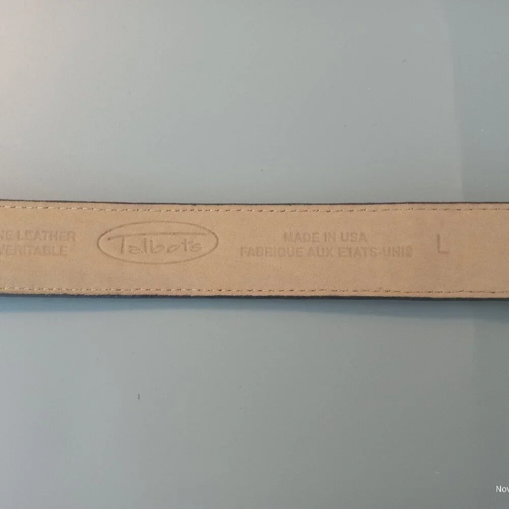 Leather Two Tone Heart Buckle Vintage Ladies Belt - Picture 4 of 5